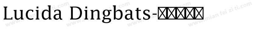 Lucida Dingbats字体转换